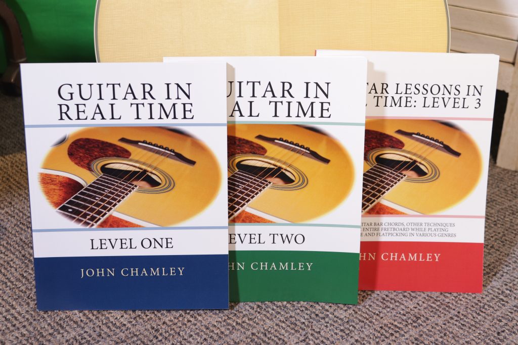 Guitar in Real Time Level One, Level Two and Level Three books